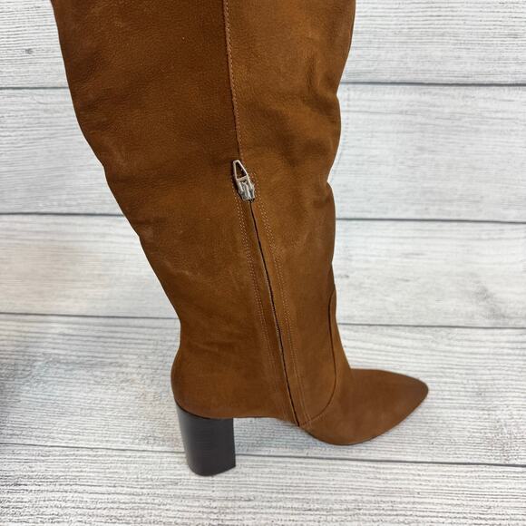 Dolce Vita Women's Nedi Brown Nubuck Pointed Toe Knee High Boots Size 9.5 - Picture 8 of 12
